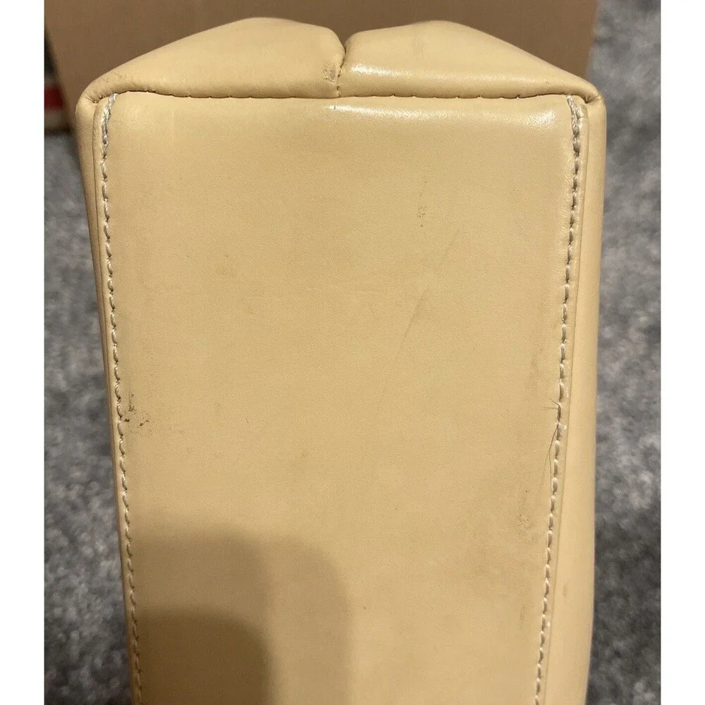 Tiffany & Fred Handbag Made in France Tan Black All Leather